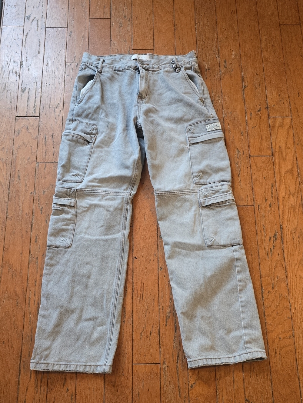 PacSun Light Gray Cargo Pants with Utility Pockets